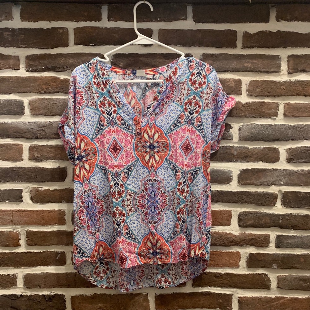 GAP Bright, Patterned Blouse